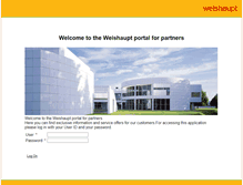 Tablet Screenshot of portal.weishaupt-ag.ch